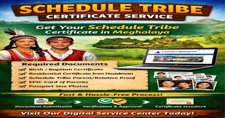 How to Apply Schedule Tribe Online in Meghalaya